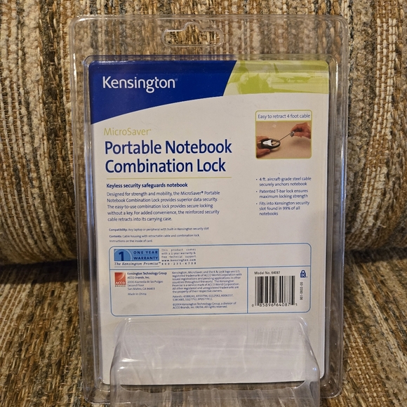 Portable Notebook Combination Lock - Picture 5 of 6